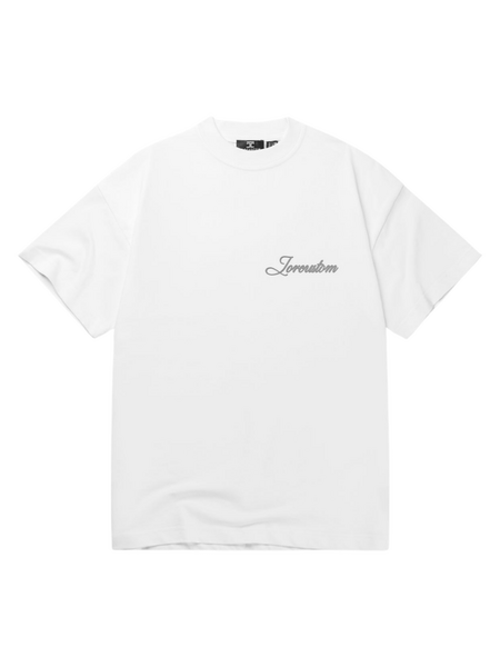 JorCustom JorCustom Stitched Loose Fit T-Shirt - White