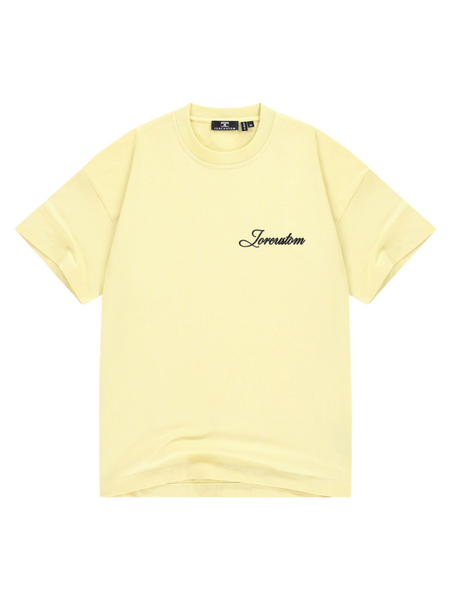 JorCustom JorCustom Stitched Loose Fit T-Shirt - VintageYellow