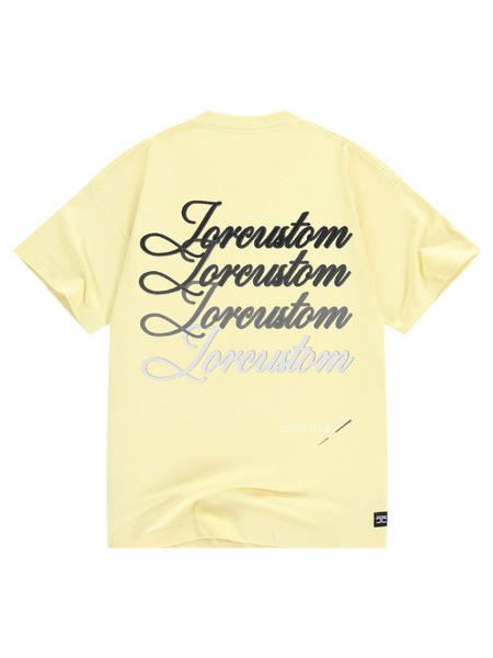 JorCustom Stitched Loose Fit T-Shirt - VintageYellow