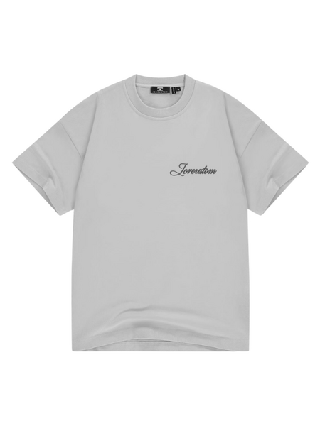 JorCustom JorCustom Stitched Loose Fit T-Shirt - Light Grey