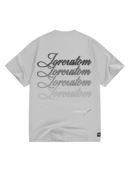 JorCustom JorCustom Stitched Loose Fit T-Shirt - Light Grey