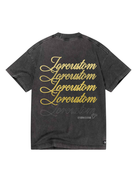 JorCustom Stitched Loose Fit T-Shirt - Acid Grey