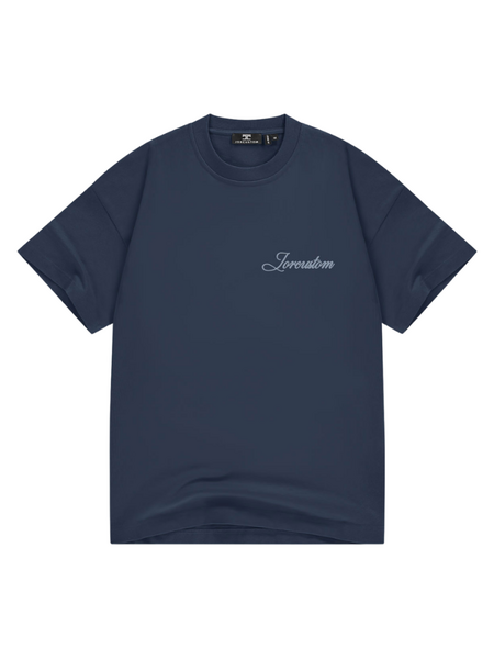 JorCustom JorCustom Stitched Loose Fit T-Shirt - Midnight Blue