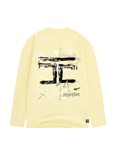 JorCustom JorCustom Artist2.0 Longsleeve T-Shirt - VintageYellow