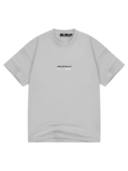JorCustom JorCustom PoetryInMotion Loose Fit T-Shirt - Light Grey