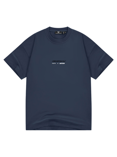 JorCustom JorCustom PoetryInMotion Loose Fit T-Shirt - Midnight Blue