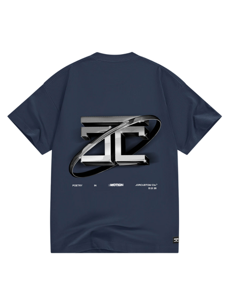 JorCustom JorCustom PoetryInMotion Loose Fit T-Shirt - Midnight Blue