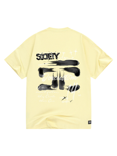 JorCustom JorCustom Artist2.0 Loose Fit T-Shirt - VintageYellow