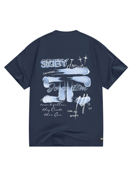 JorCustom JorCustom Artist2.0 Loose Fit T-Shirt - Midnight Blue