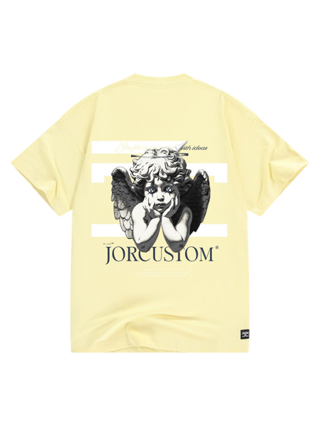 JorCustom JorCustom Angel2.0 Loose Fit T-Shirt - VintageYellow