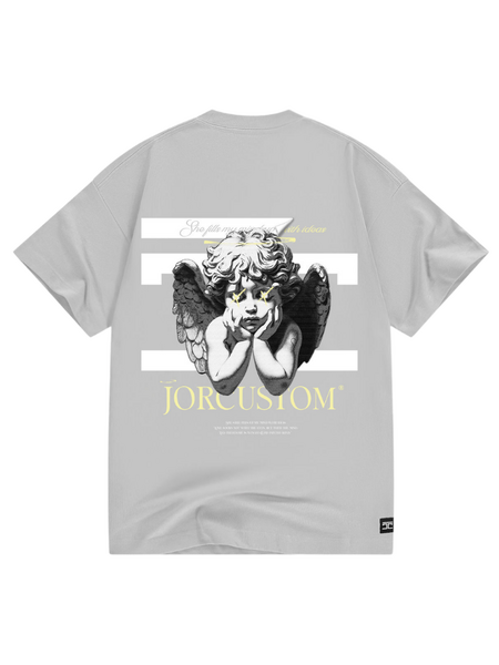JorCustom JorCustom Angel2.0 Loose Fit T-Shirt - Light Grey