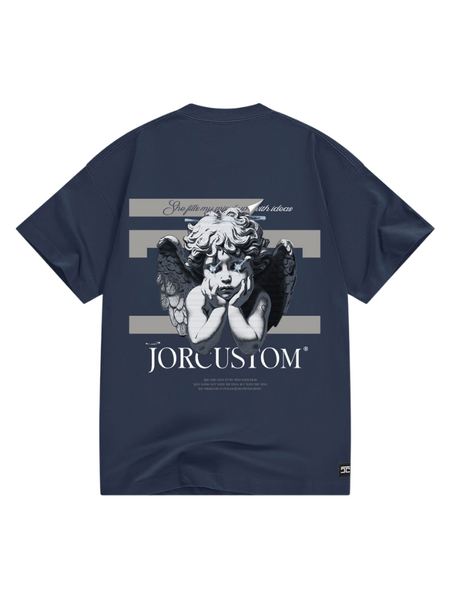 JorCustom JorCustom Angel2.0 Loose Fit T-Shirt - Midnight Blue