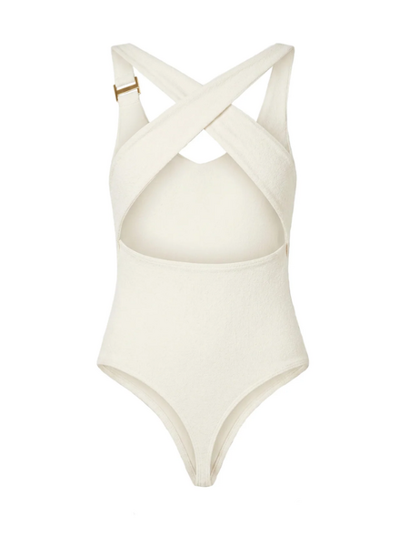 Malelions Malelions Women Cross Back Bouclé B - Off-White