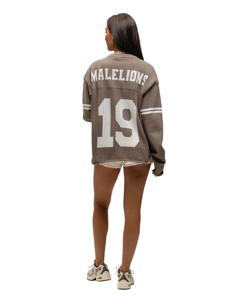 Malelions Women Knitted Football Jersey - Taupe