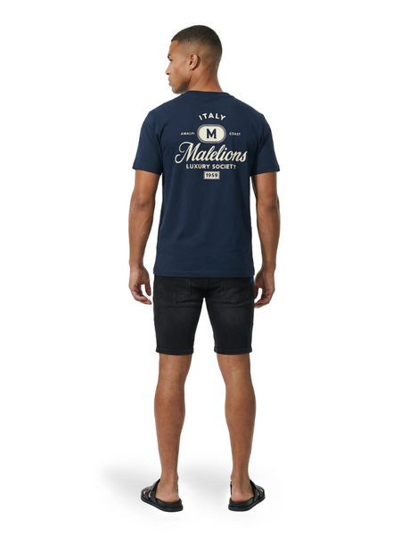 Malelions Malelions Washed Denim Shorts - Black