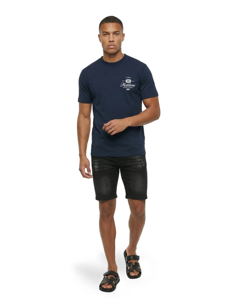 Malelions Malelions Washed Denim Shorts - Black
