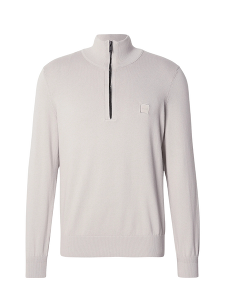 Hugo Boss Kanobix S Zip Sweater - Open Grey
