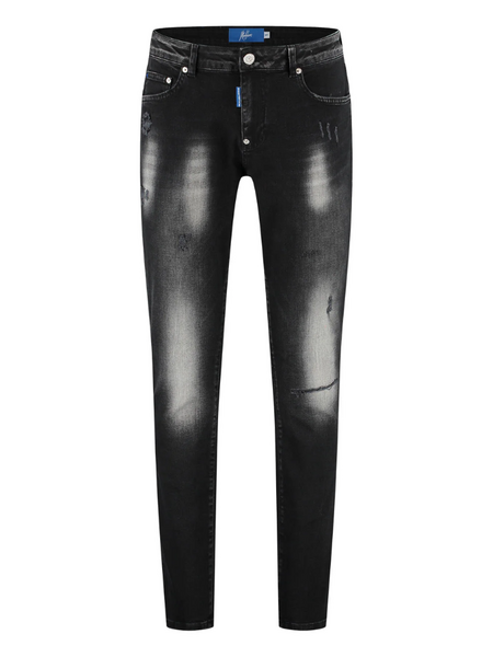 Malelions Malelions Slim Regular Jeans - Black Washed
