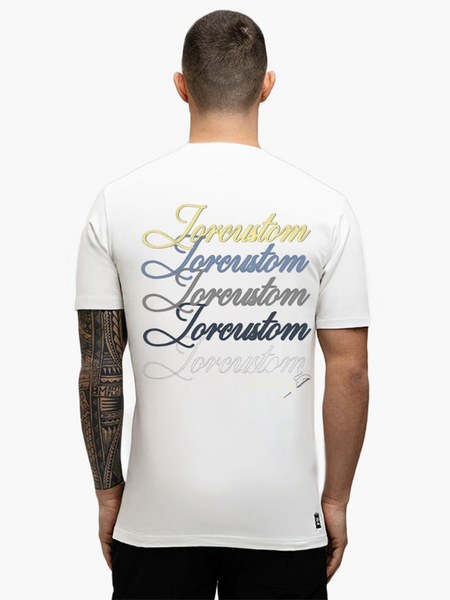 JorCustom JorCustom Stitched Slim Fit T-Shirt - White