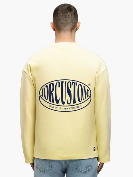 JorCustom Stretched Longsleeve T-Shirt - VintageYellow