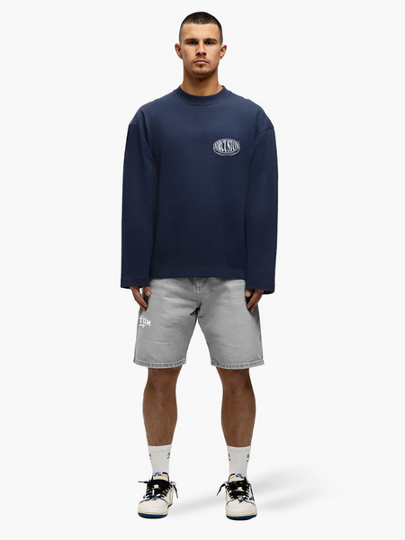 JorCustom JorCustom Stretched Longsleeve T-Shirt - Midnight Blue