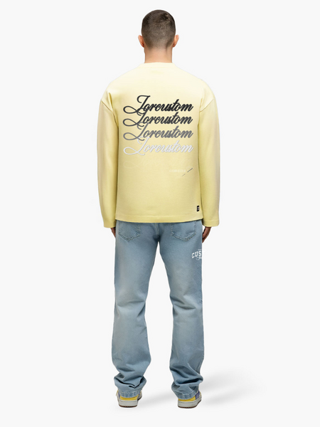 JorCustom JorCustom Stitched Longsleeve T-Shirt - VintageYellow