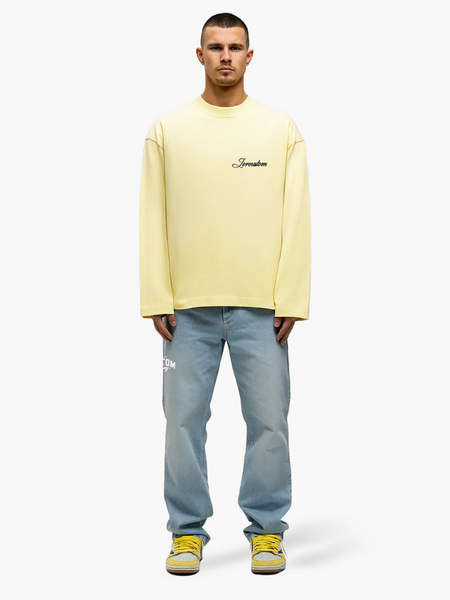 JorCustom JorCustom Stitched Longsleeve T-Shirt - VintageYellow