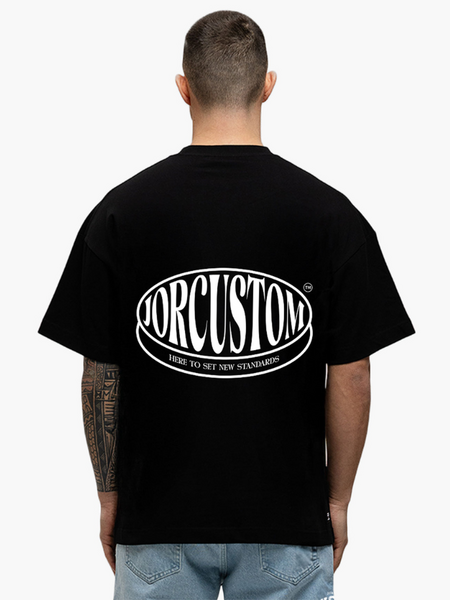 JorCustom Stretched Loose Fit T-Shirt - Black