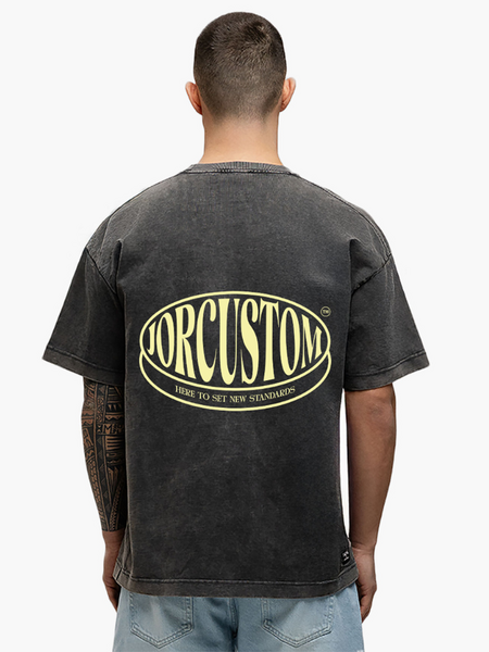 JorCustom Stretched Loose Fit T-Shirt - Acid Grey