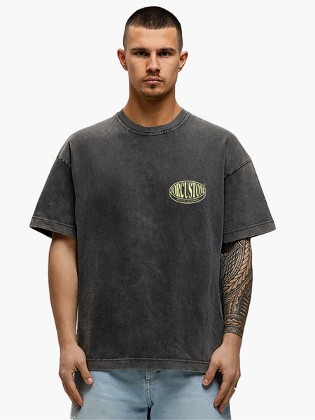 JorCustom Stretched Loose Fit T-Shirt - Acid Grey JorCustom JorCustom Stretched Loose Fit T-Shirt - Acid Grey