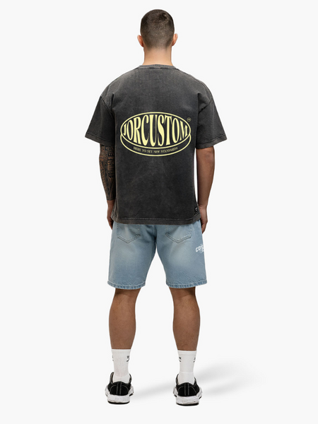 JorCustom Stretched Loose Fit T-Shirt - Acid Grey JorCustom JorCustom Stretched Loose Fit T-Shirt - Acid Grey