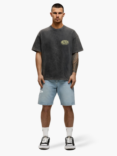 JorCustom Stretched Loose Fit T-Shirt - Acid Grey JorCustom JorCustom Stretched Loose Fit T-Shirt - Acid Grey