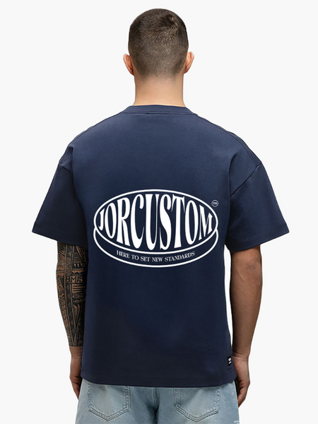 JorCustom Stretched Loose Fit T-Shirt - Midnight Blue
