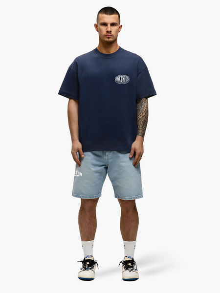JorCustom Stretched Loose Fit T-Shirt - Midnight Blue JorCustom JorCustom Stretched Loose Fit T-Shirt - Midnight Blue