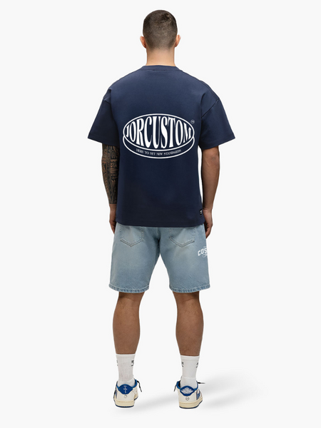 JorCustom Stretched Loose Fit T-Shirt - Midnight Blue JorCustom JorCustom Stretched Loose Fit T-Shirt - Midnight Blue