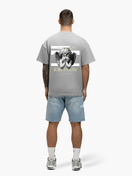 JorCustom Angel2.0 Loose Fit T-Shirt - Light Grey JorCustom JorCustom Angel2.0 Loose Fit T-Shirt - Light Grey