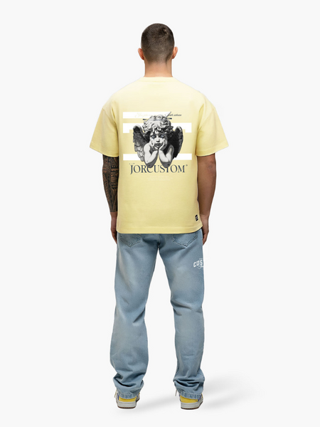 JorCustom Angel2.0 Loose Fit T-Shirt - VintageYellow JorCustom JorCustom Angel2.0 Loose Fit T-Shirt - VintageYellow