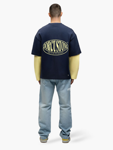 JorCustom Stretched Double Layered Longsleeve - MidnightBlue-Vintage JorCustom JorCustom Stretched Double Layered Longsleeve - MidnightBlue-Vintage