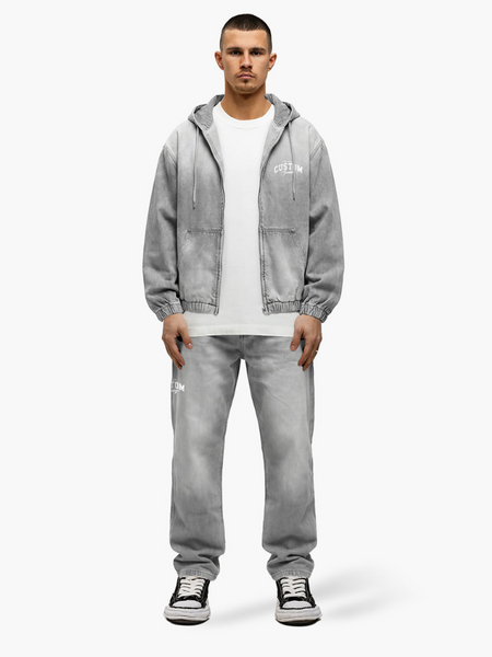 JorCustom PRE ORDER JorCustom CustomSociety Denim Straight Fit Jea - Light Grey