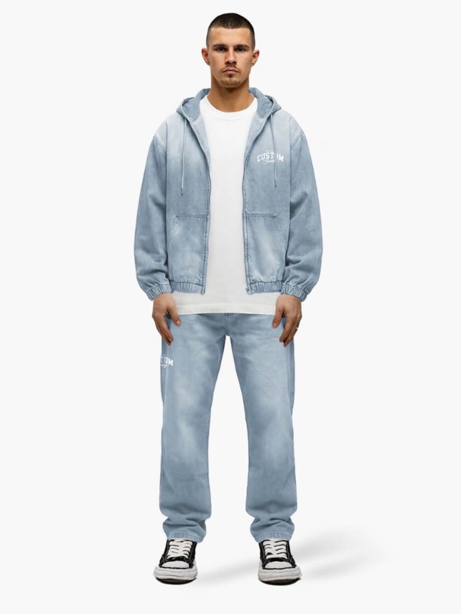 JorCustom PRE ORDER Jorcustom denim long set - Light Blue