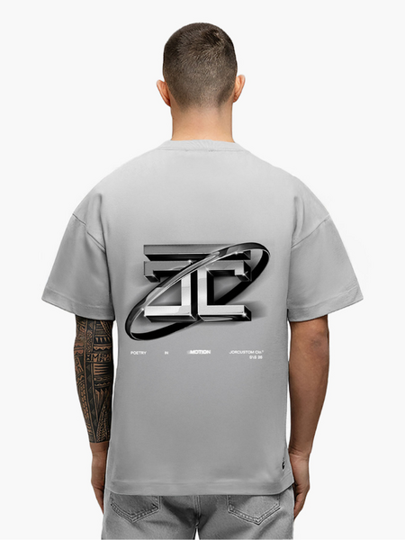 JorCustom PoetryInMotion Loose Fit T-Shirt - Light Grey