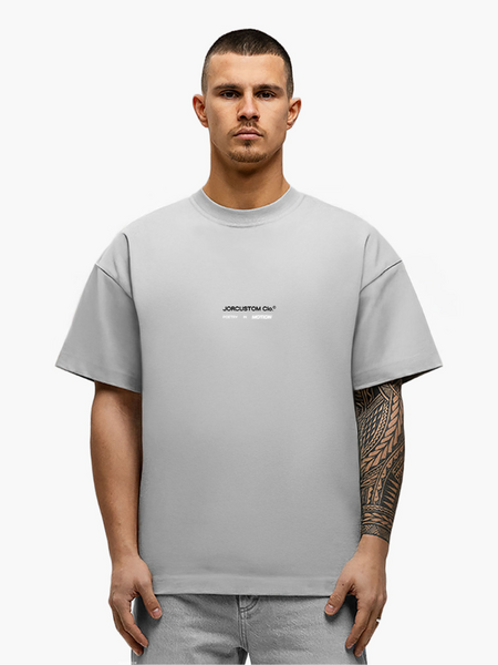 JorCustom PoetryInMotion Loose Fit T-Shirt - Light Grey JorCustom JorCustom PoetryInMotion Loose Fit T-Shirt - Light Grey