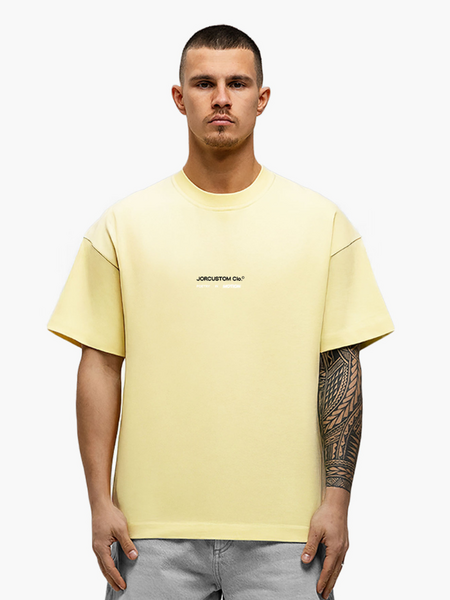 JorCustom JorCustom PoetryInMotion Loose Fit T-Shirt - VintageYellow