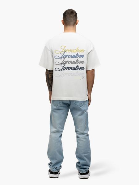 JorCustom JorCustom Stitched Loose Fit T-Shirt - White