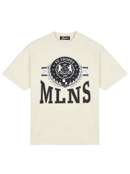 Malelions Malelions Crest T-Shirt - Off-White Malelions Crest T-Shirt - Off-White