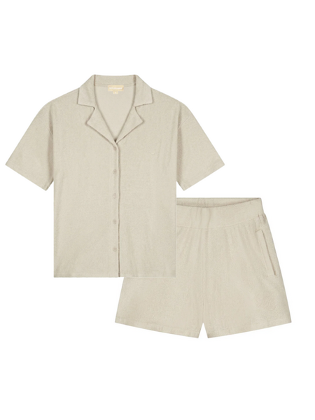 Malelions Women Emblem Bouclé Combi-set - Sand