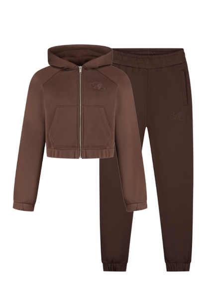 Malelions Malelions Women Emblem Combi-Set - Chocolate Malelions Women Emblem Combi-Set - Chocolate