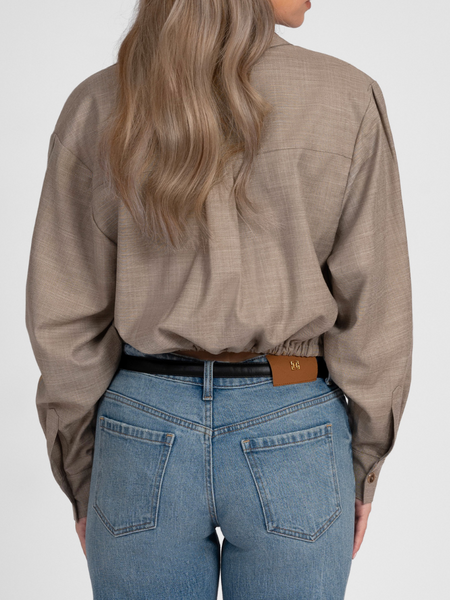 Fifth House Fifth House Ozzy Wrap Blouse - Hummus