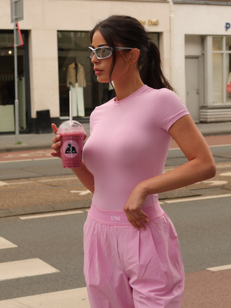 Unique The Label Unique The Label Chelsea Short Sleeve - Bubblegum Unique The Label Chelsea Short Sleeve - Bubblegum
