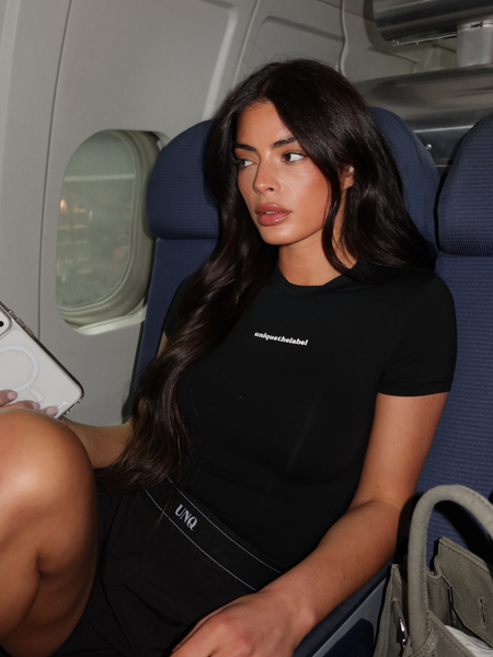 Unique The Label Unique The Label Giselle Short Sleeve - Black Unique The Label Giselle Short Sleeve - Black